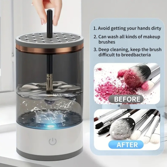 Electric Makeup Brush Cleaner Machine & Makeup Brush Bundle (New) - Picture 2 of 7